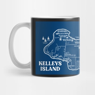 Kelleys Island Map Mug